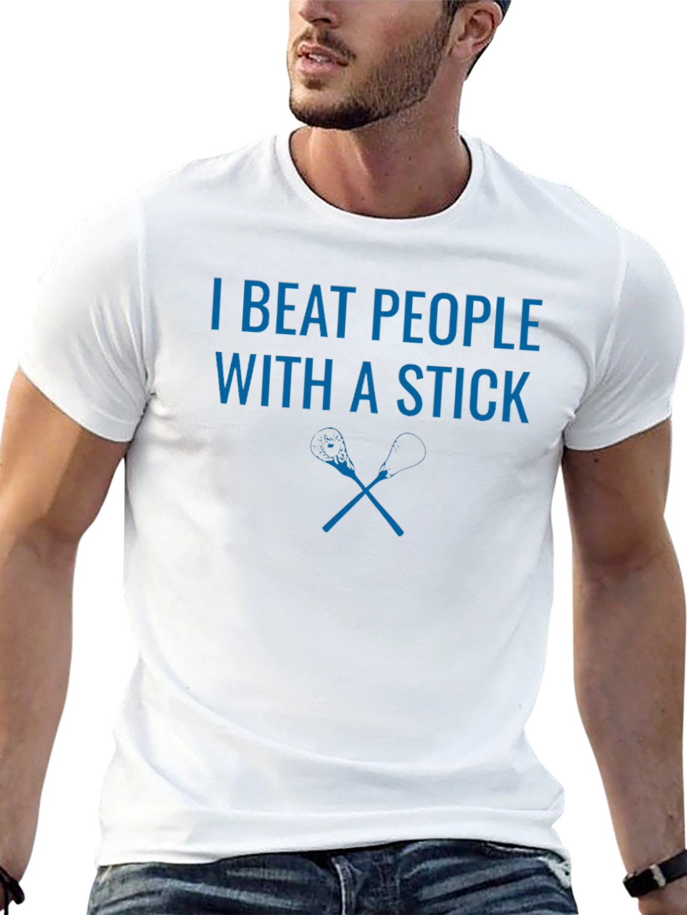 I Beat People With a Stick Graphic Tee