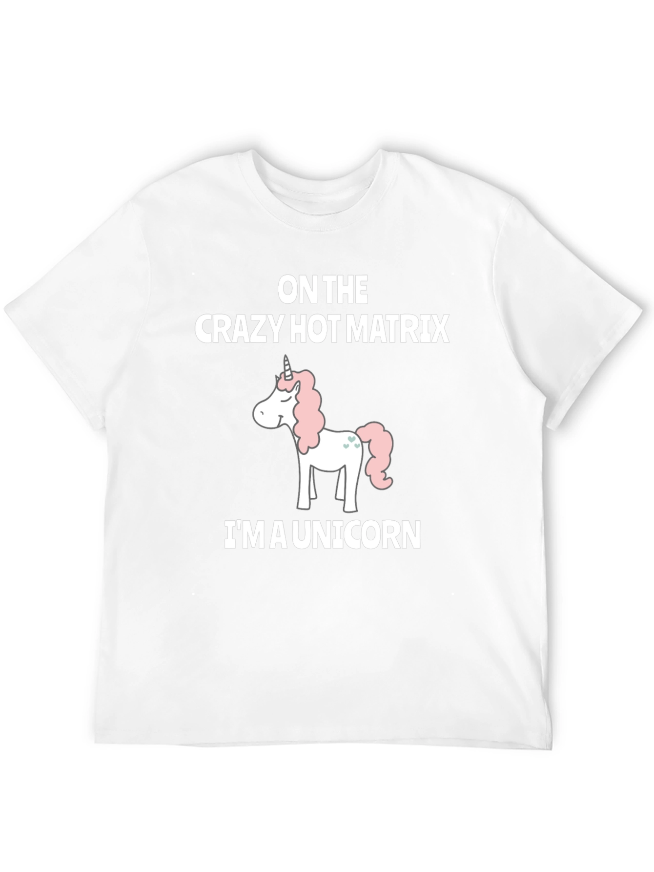Crazy Hot Matrix Unicorn Graphic T-Shirt