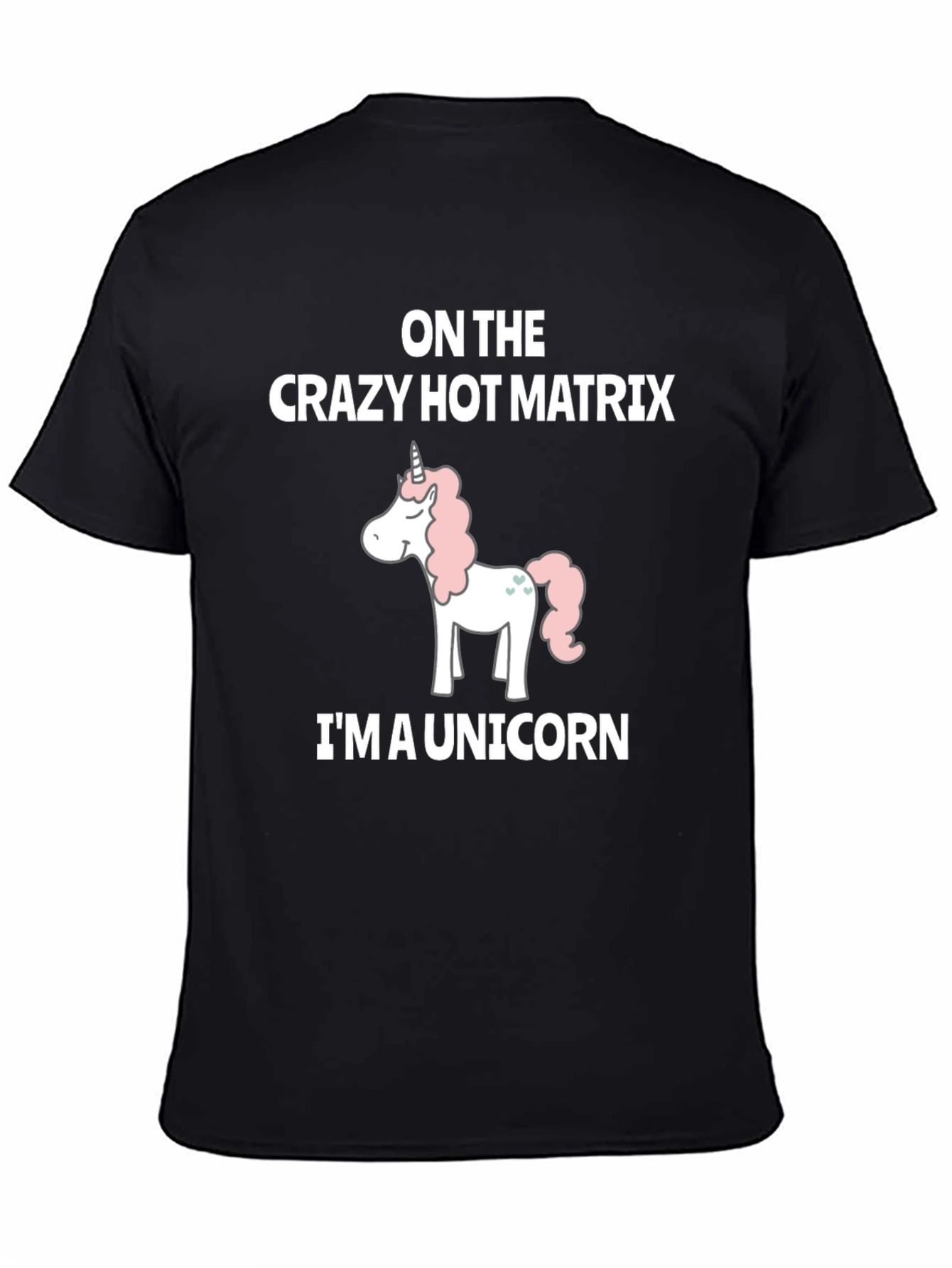 Crazy Hot Matrix Unicorn Graphic T-Shirt