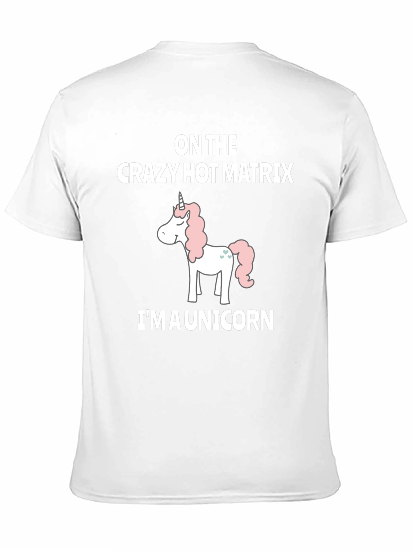 Crazy Hot Matrix Unicorn Graphic T-Shirt