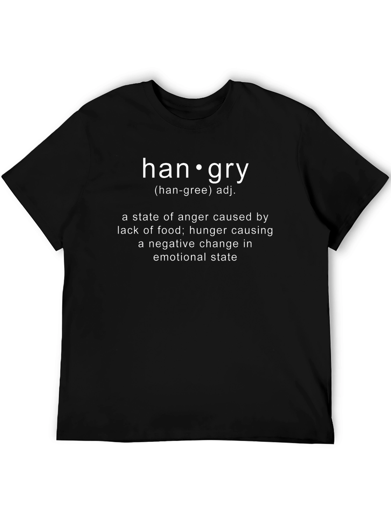 Hangry Definition T-Shirt Funny Hungry Anger Tee