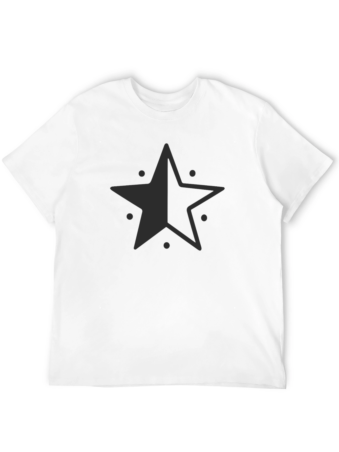 Star Graphic Black T-Shirt - Casual Style
