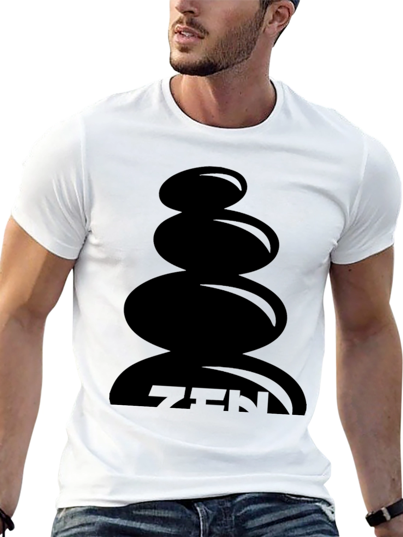 Zen Stones Graphic T-Shirt - Relaxed Fit