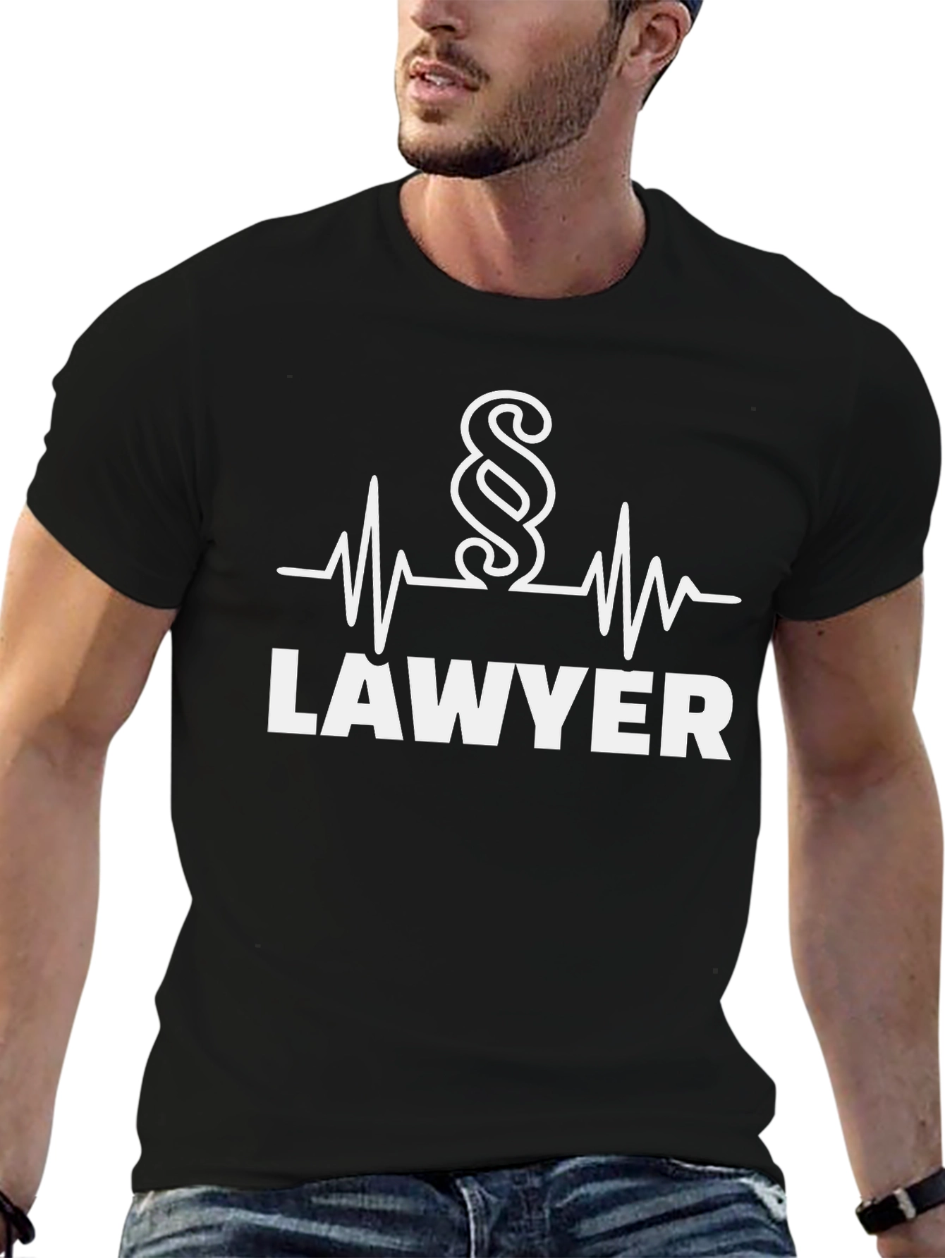 Lawyer Heartbeat T-Shirt - Attorney at Law Gift