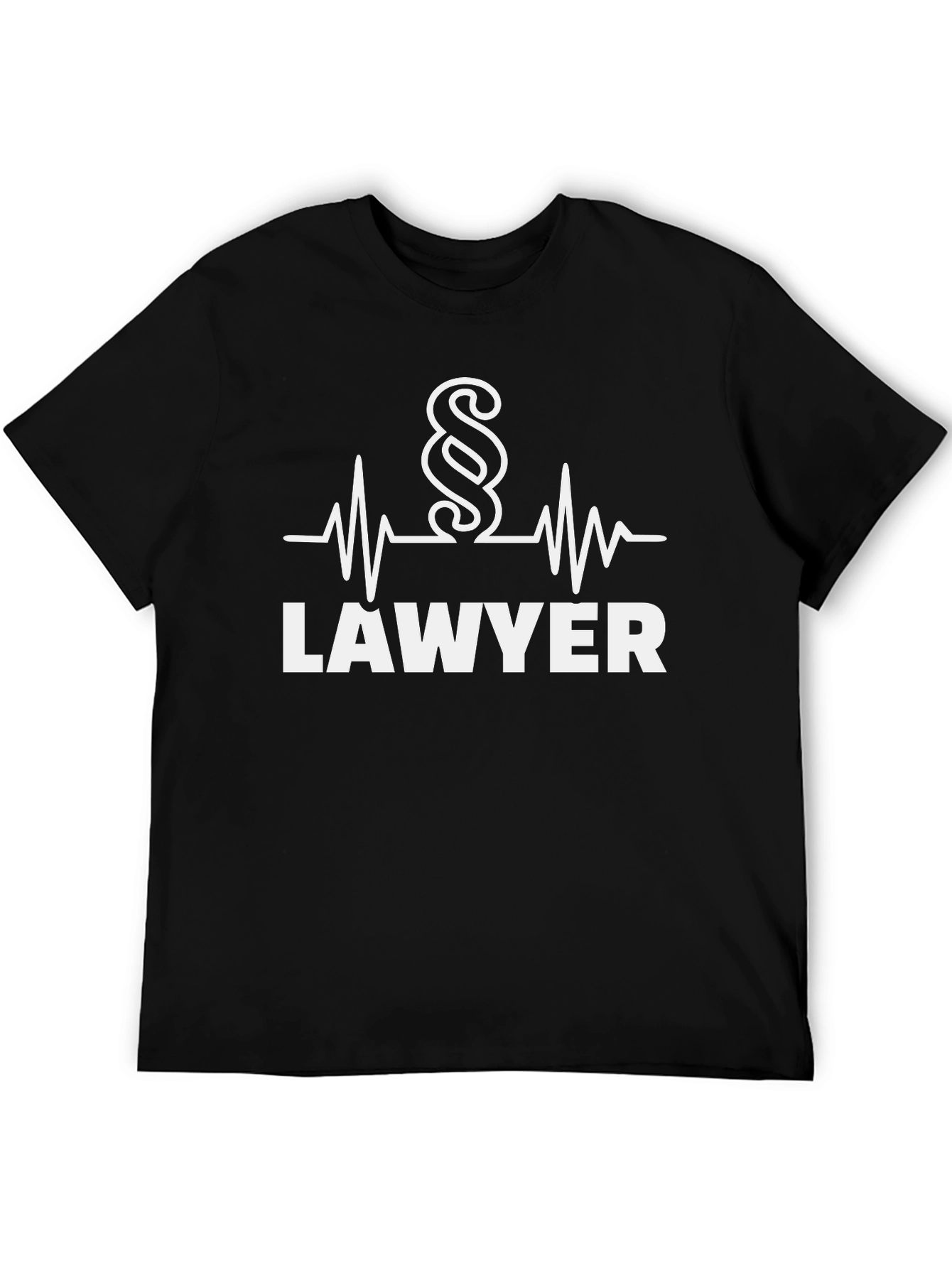 Lawyer Heartbeat T-Shirt - Attorney at Law Gift
