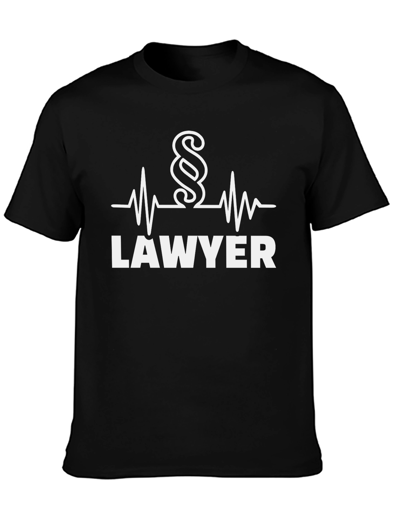 Lawyer Heartbeat T-Shirt - Attorney at Law Gift