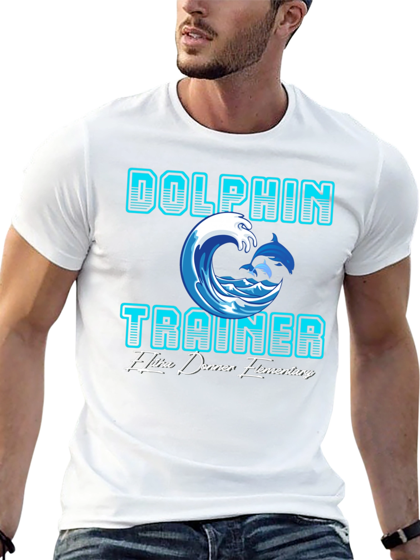 Dolphin Trainer T-Shirt - Elitha Donner Elementary School