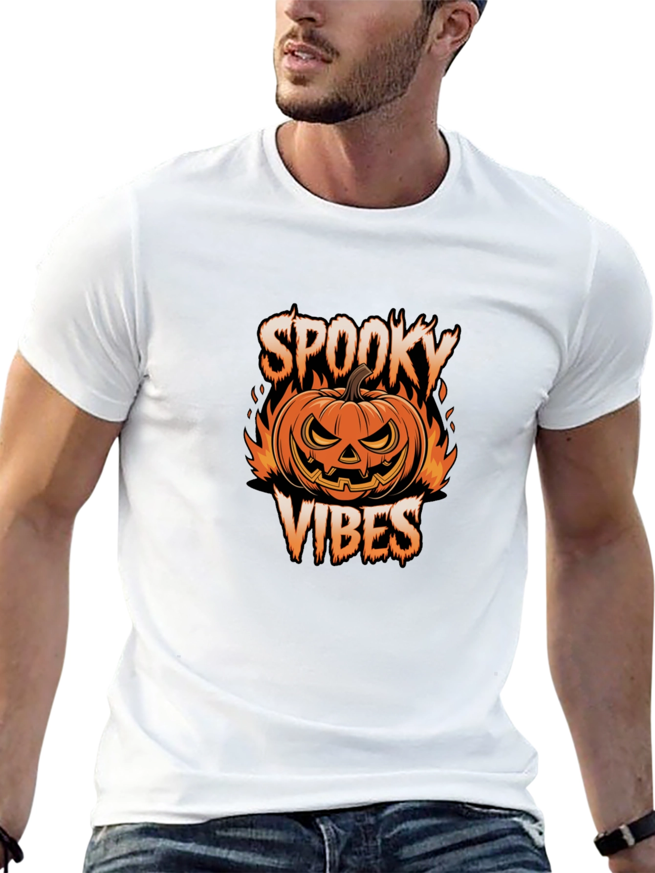 Spooky Vibes Halloween Graphic Tee