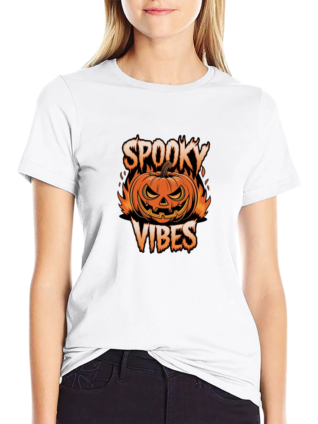 Spooky Vibes Halloween Graphic Tee