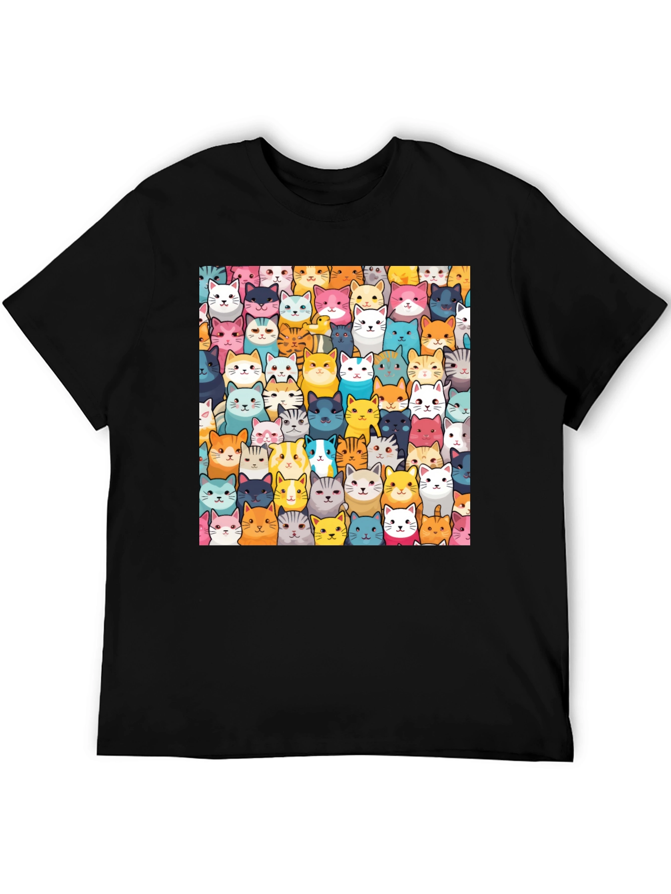 Fun Cat Faces T-Shirt - Unisex