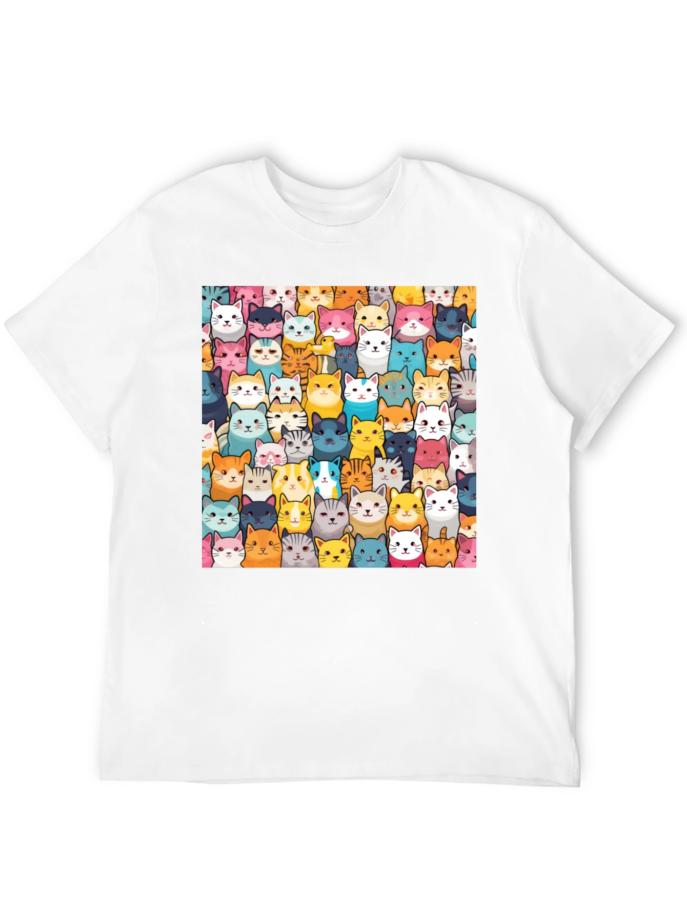 Fun Cat Faces T-Shirt - Unisex