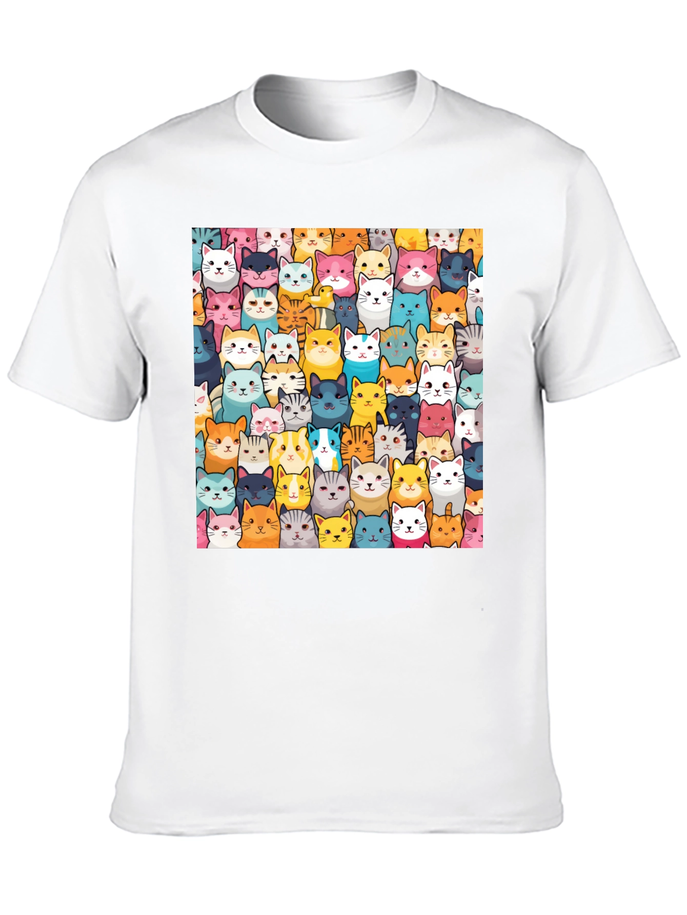 Fun Cat Faces T-Shirt - Unisex