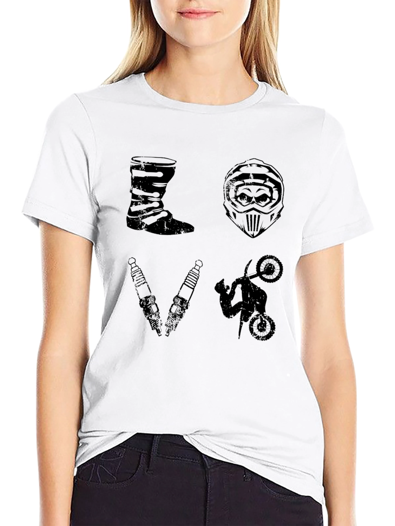 Motocross Love T-Shirt Motorcycle Graphic Tee
