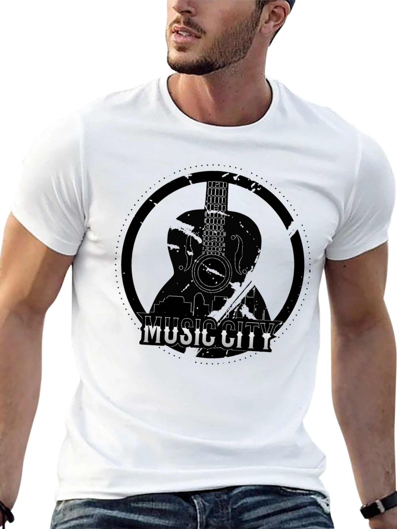 Music City Guitar Graphic Tee