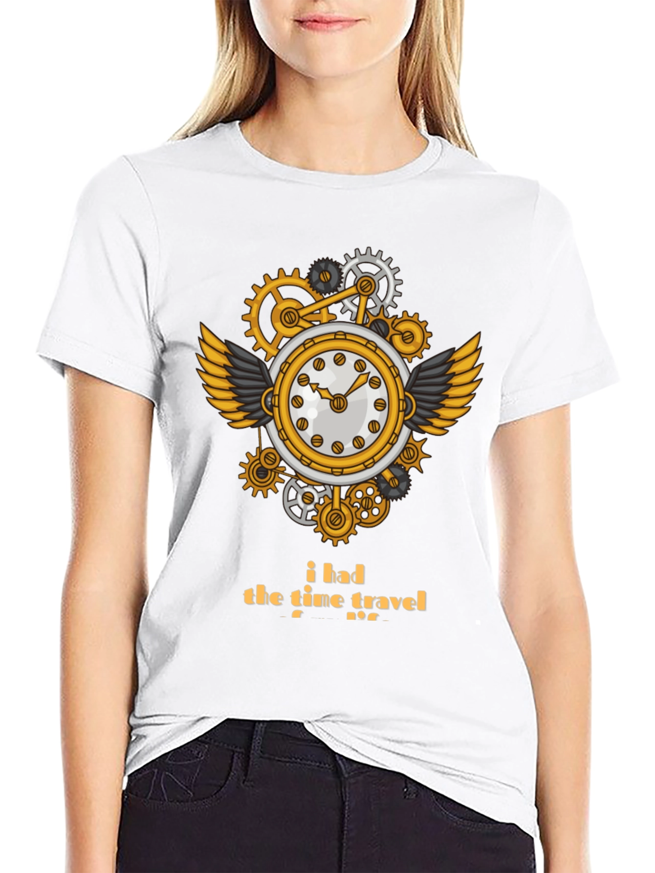Steampunk Time Travel T-Shirt - Unique Clockwork Design