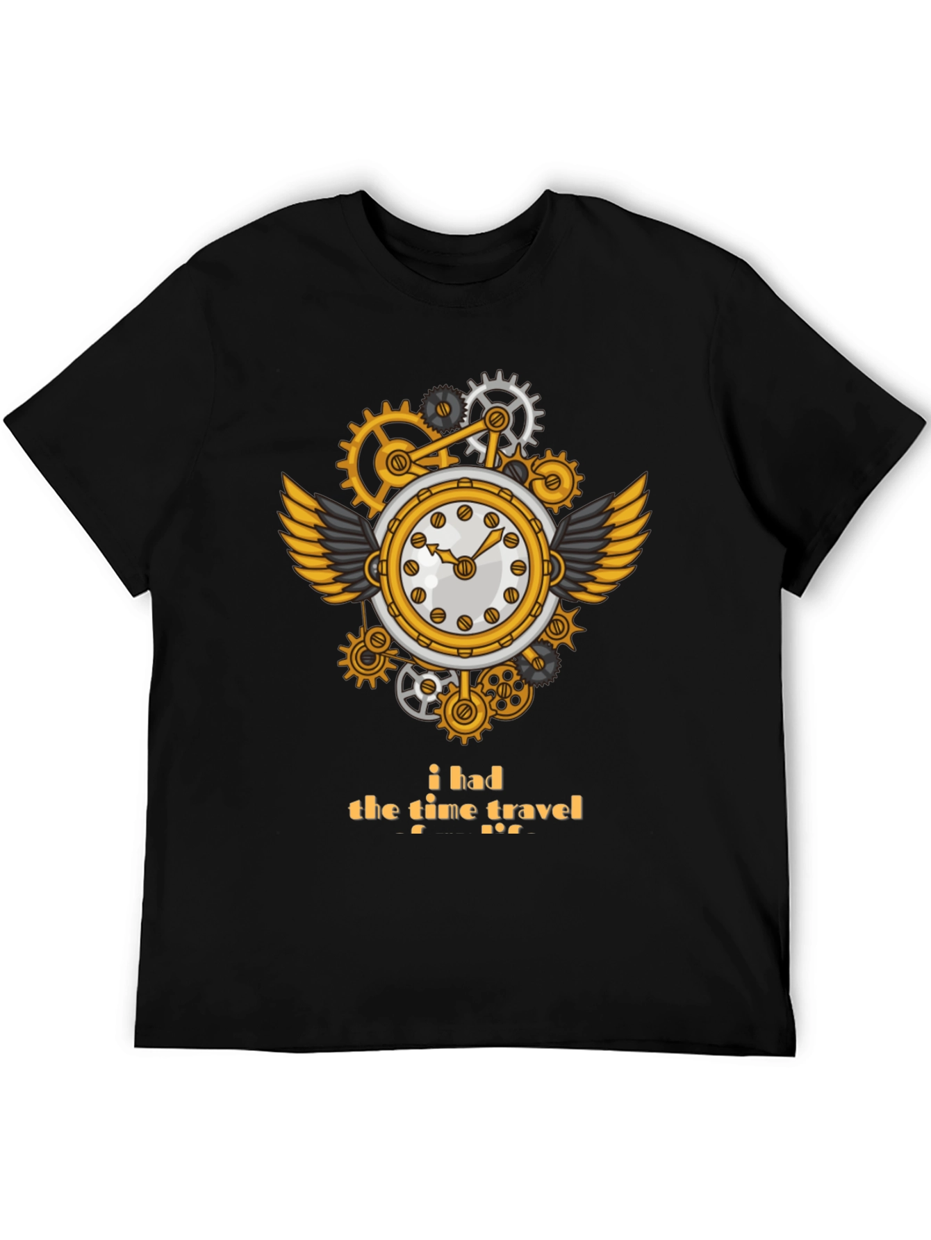 Steampunk Time Travel T-Shirt - Unique Clockwork Design
