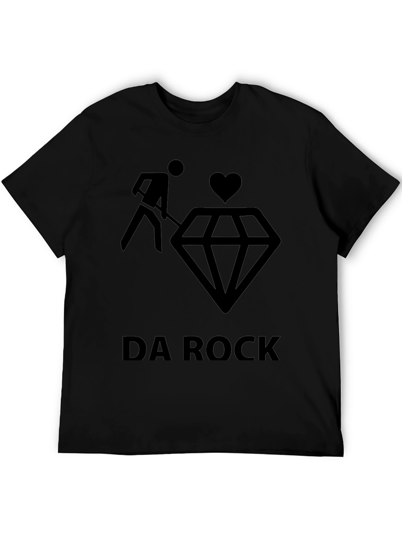 Da Rock Graphic T-Shirt - Black