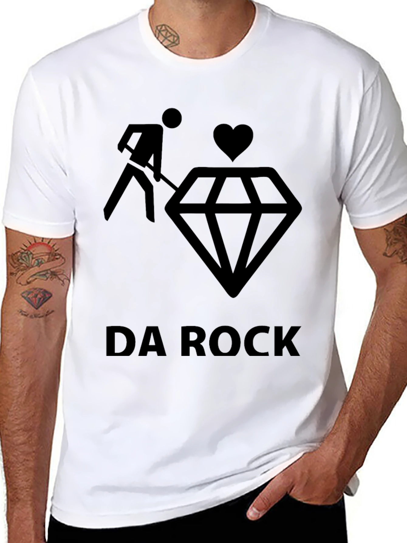 Da Rock Graphic T-Shirt - Black