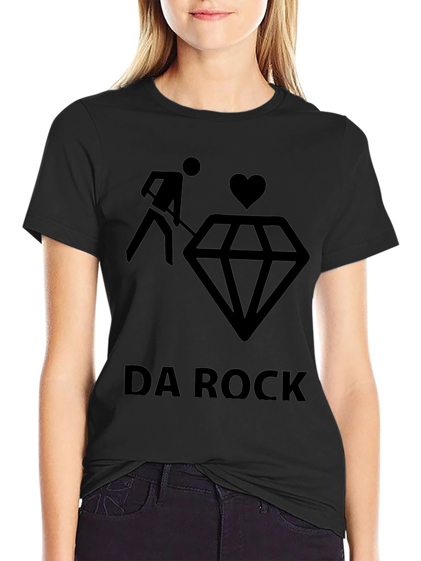 Da Rock Graphic T-Shirt - Black