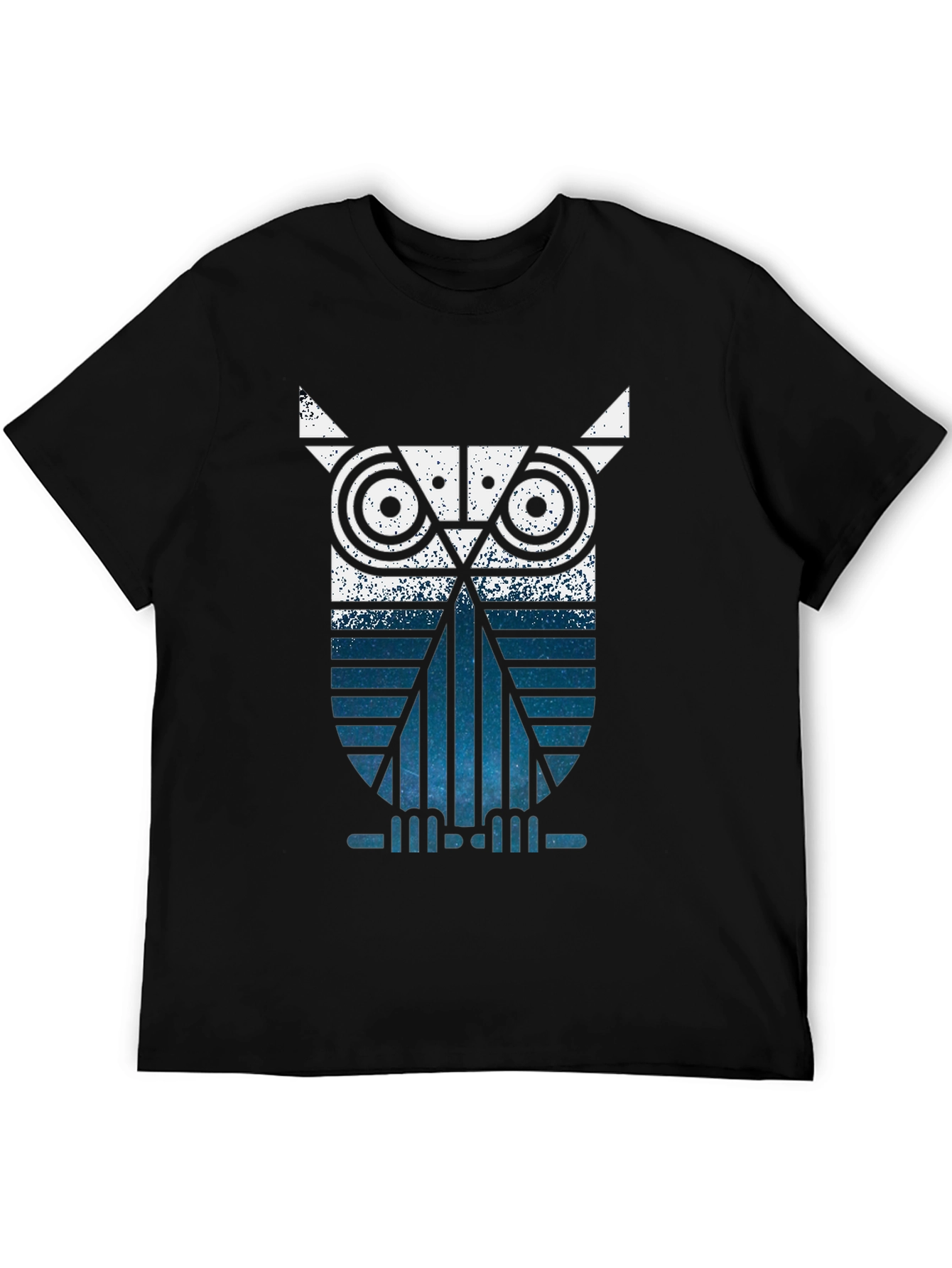 Geometric Owl Graphic Tee - Modern Style