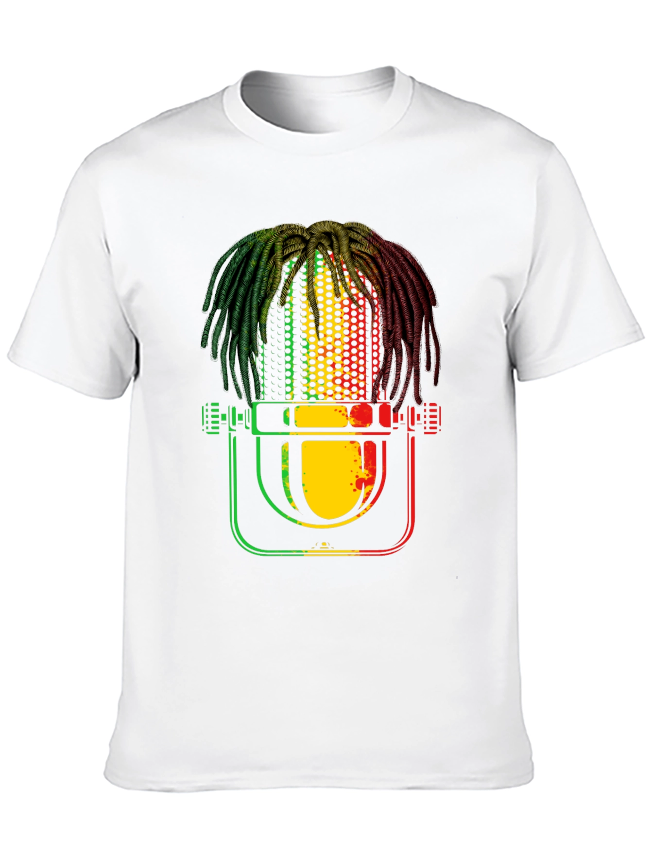 Rasta Microphone T-Shirt - Reggae Music Tee