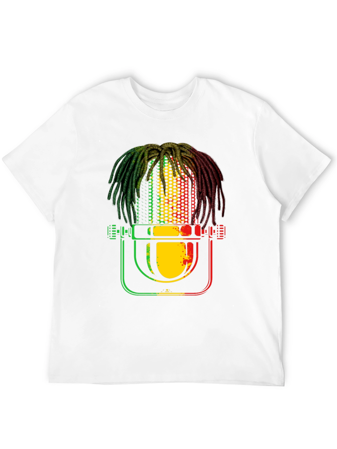 Rasta Microphone T-Shirt - Reggae Music Tee