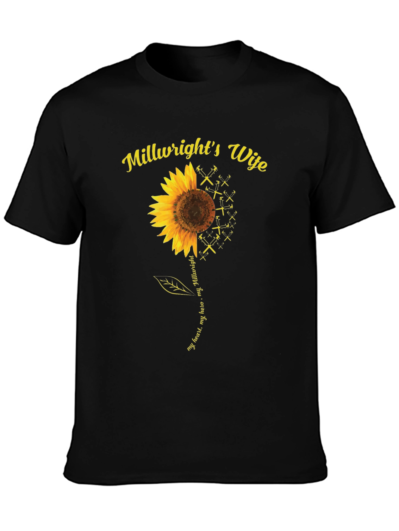Millwrights Wife Sunflower Graphic Tee
