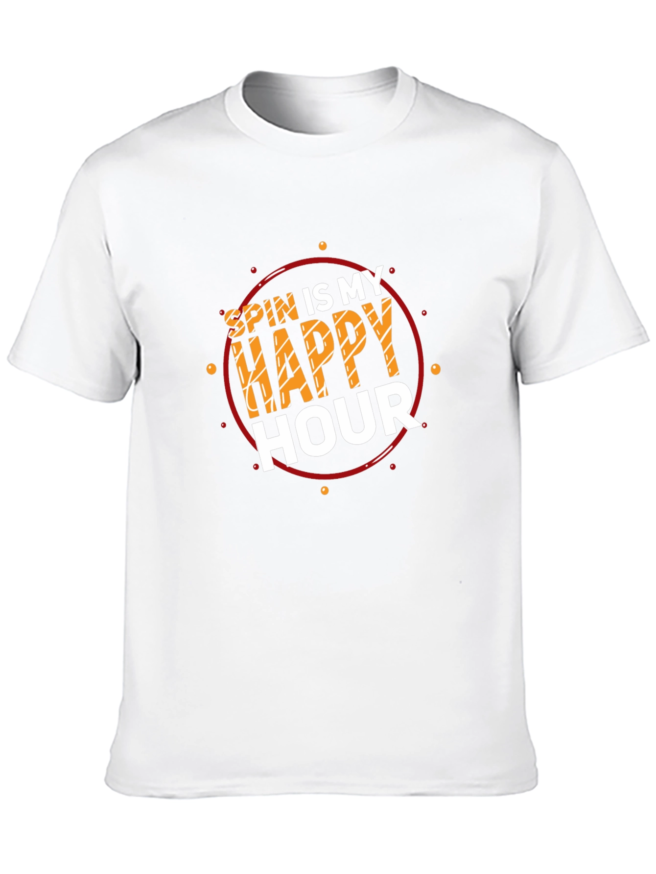 Spin is My Happy Hour Black T-Shirt