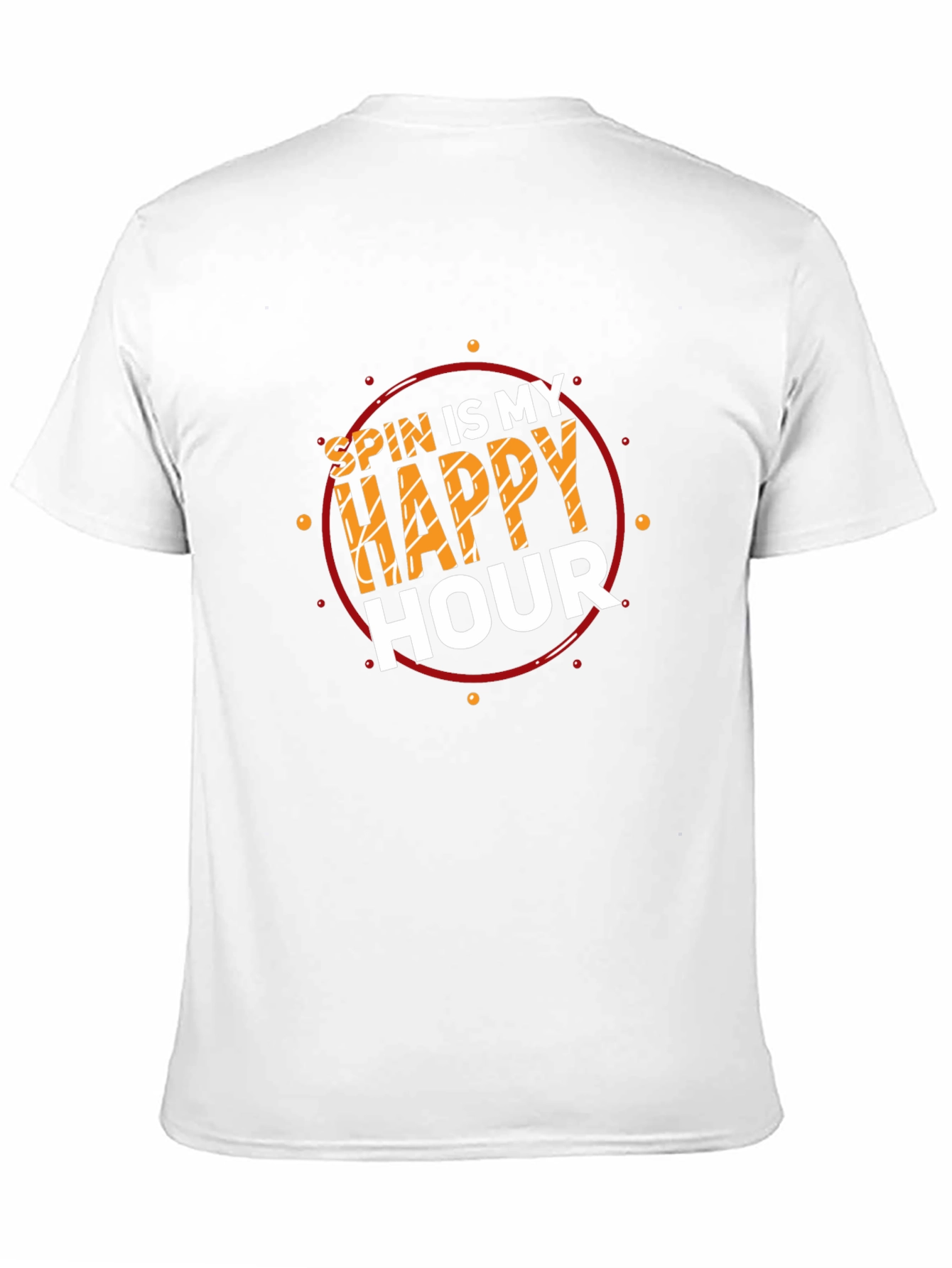 Spin is My Happy Hour Black T-Shirt