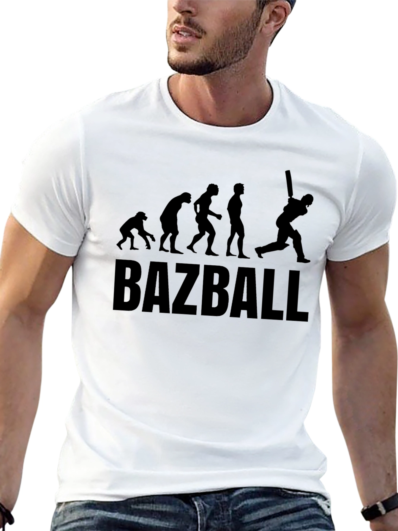 BAZBALL Evolution T-Shirt - Cricket Fan Apparel