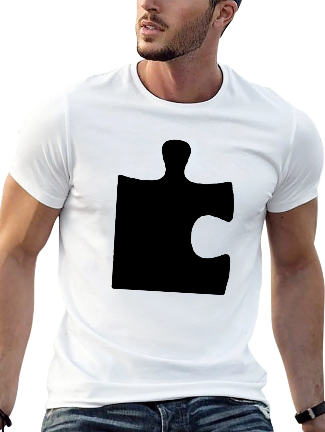 Puzzle Piece Graphic T-Shirt - Autism Awareness Tee