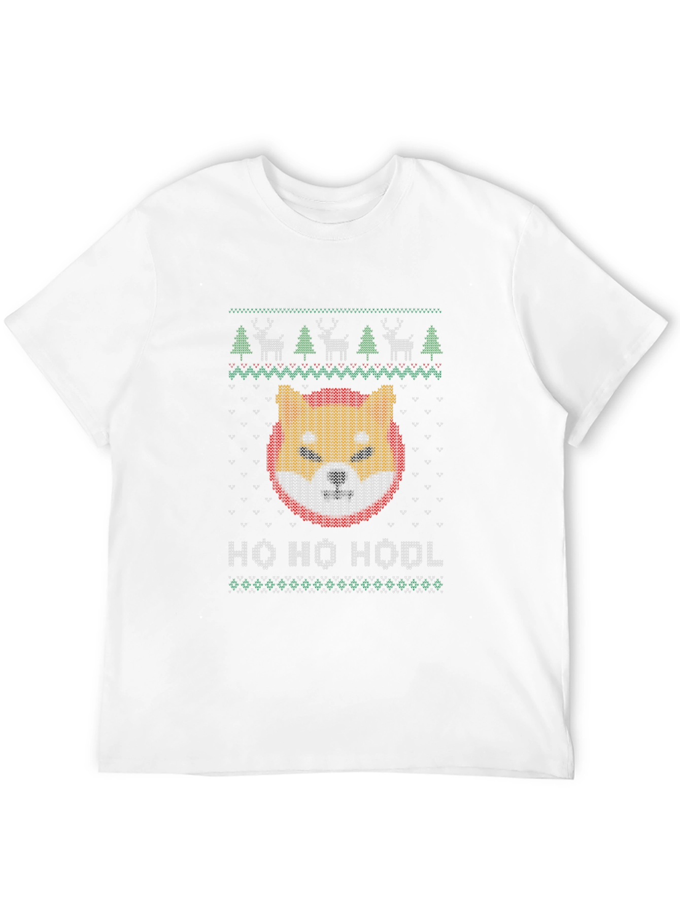 Shiba Inu HODL Ugly Christmas Sweater T-Shirt