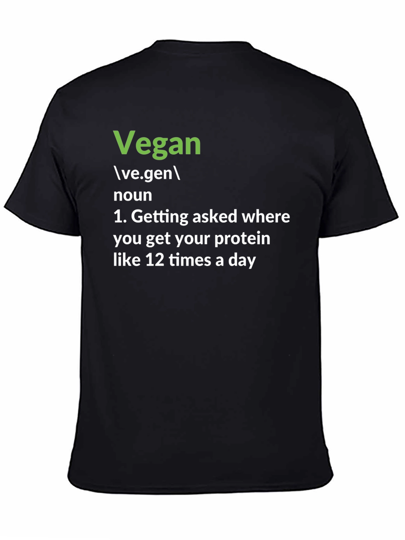 Vegan Definition T-Shirt: Protein Question Edition