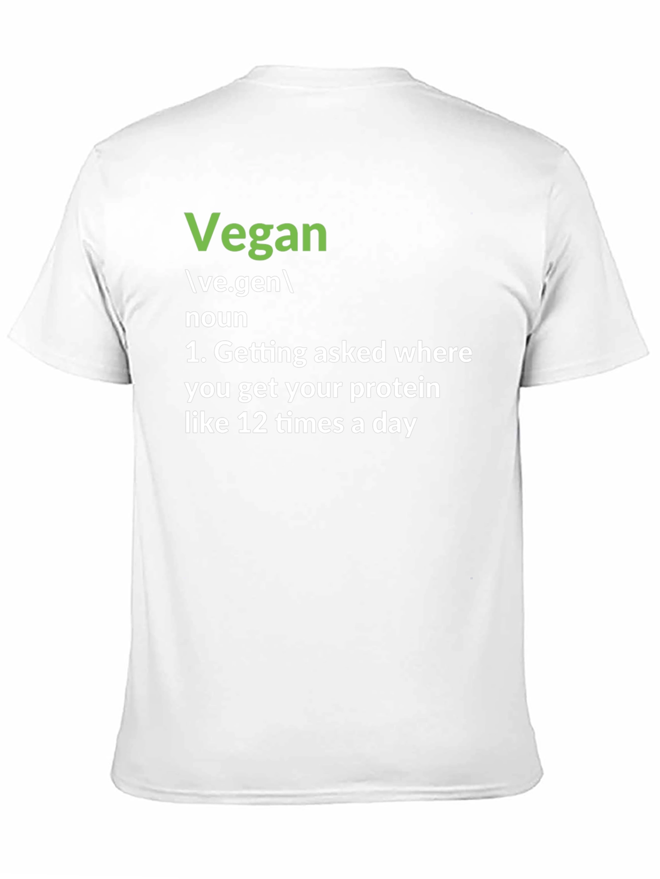 Vegan Definition T-Shirt: Protein Question Edition