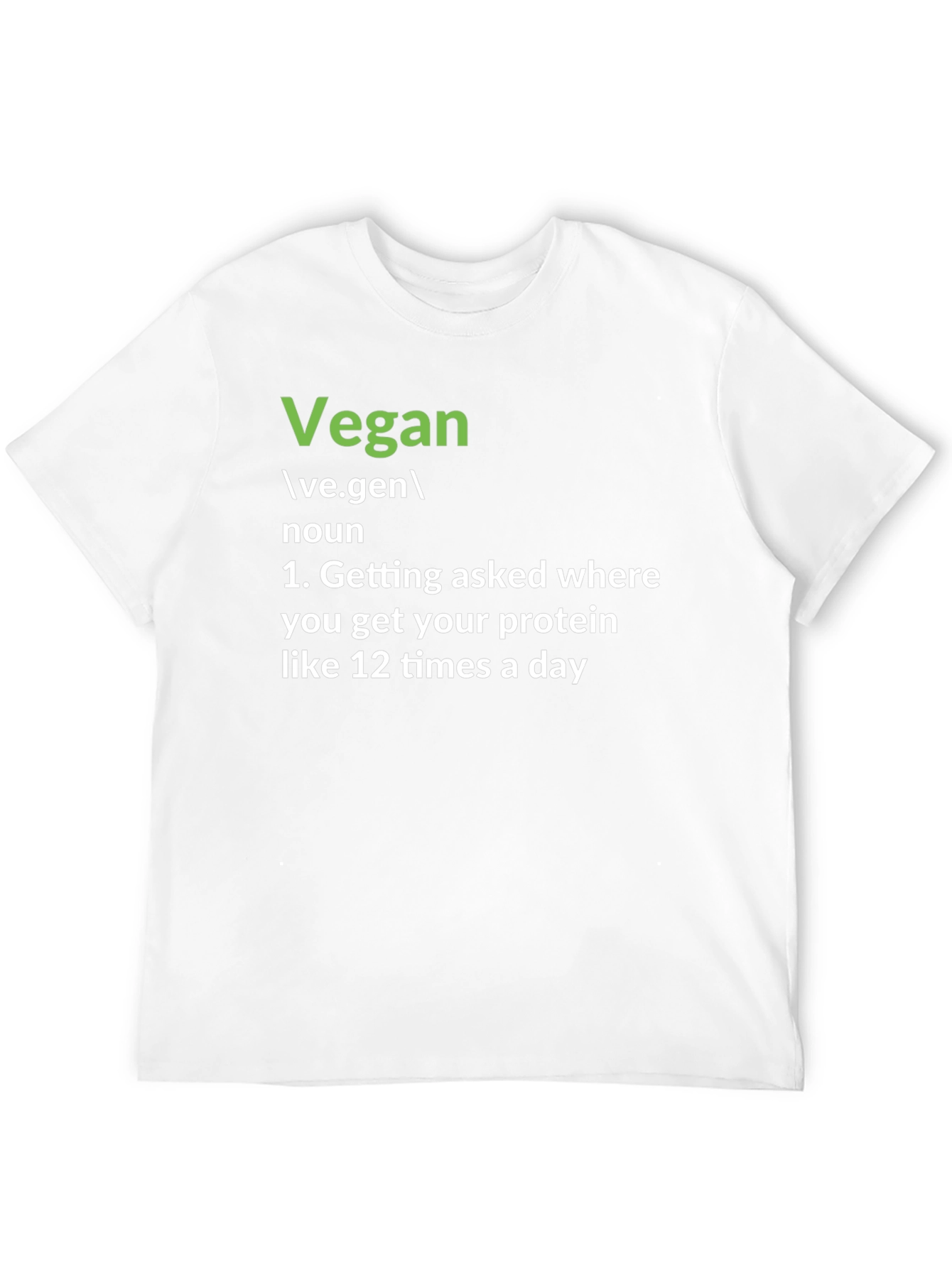 Vegan Definition T-Shirt: Protein Question Edition