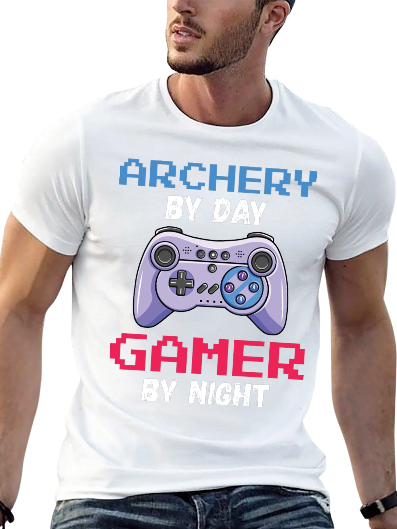 Archery by Day Gamer by Night T-Shirt