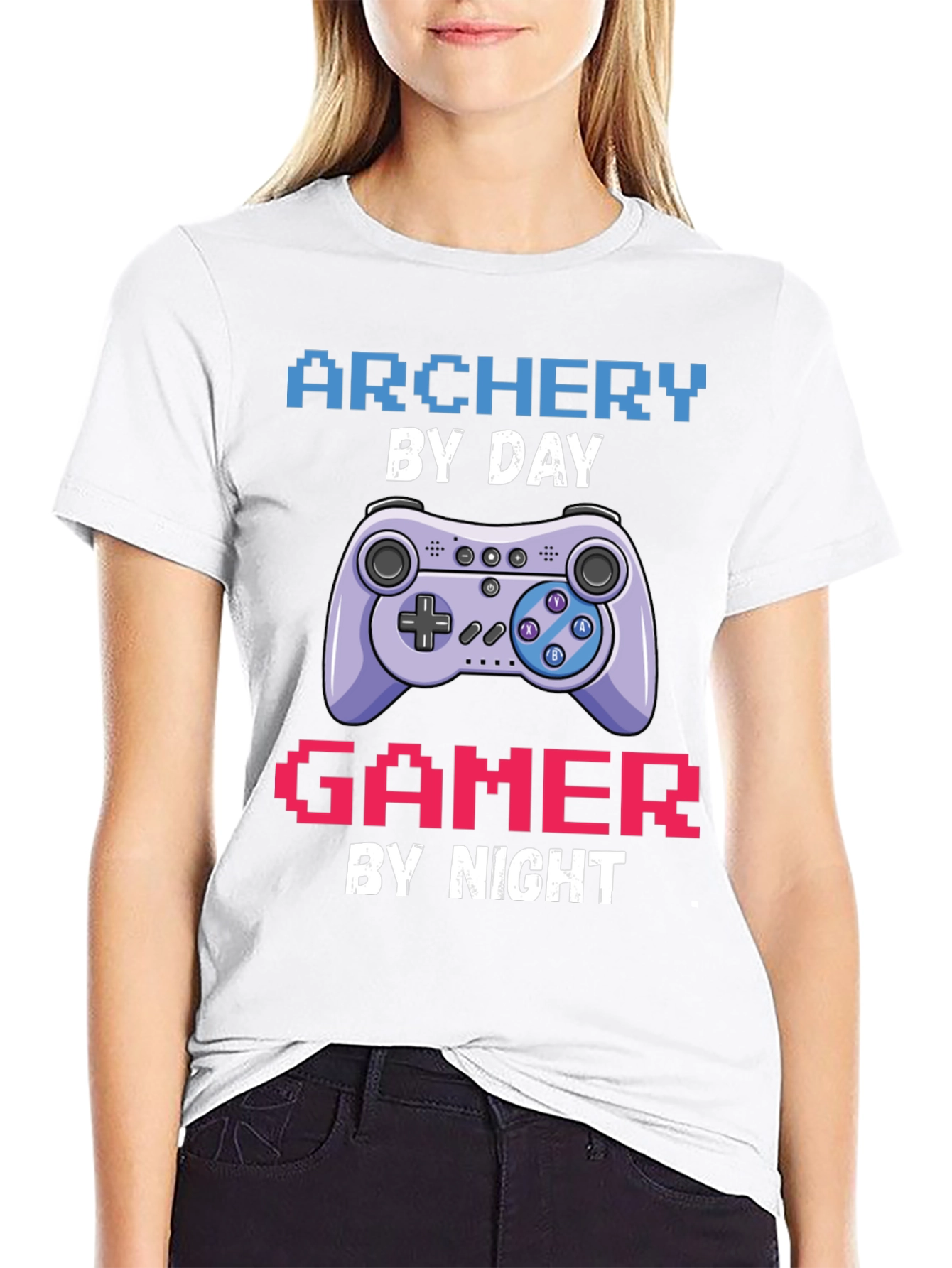 Archery by Day Gamer by Night T-Shirt