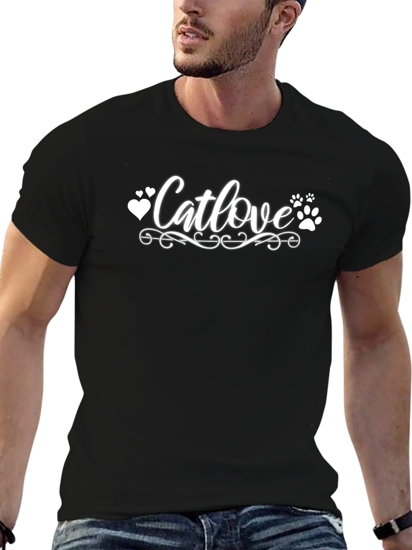 Catlove Graphic T-Shirt - Black