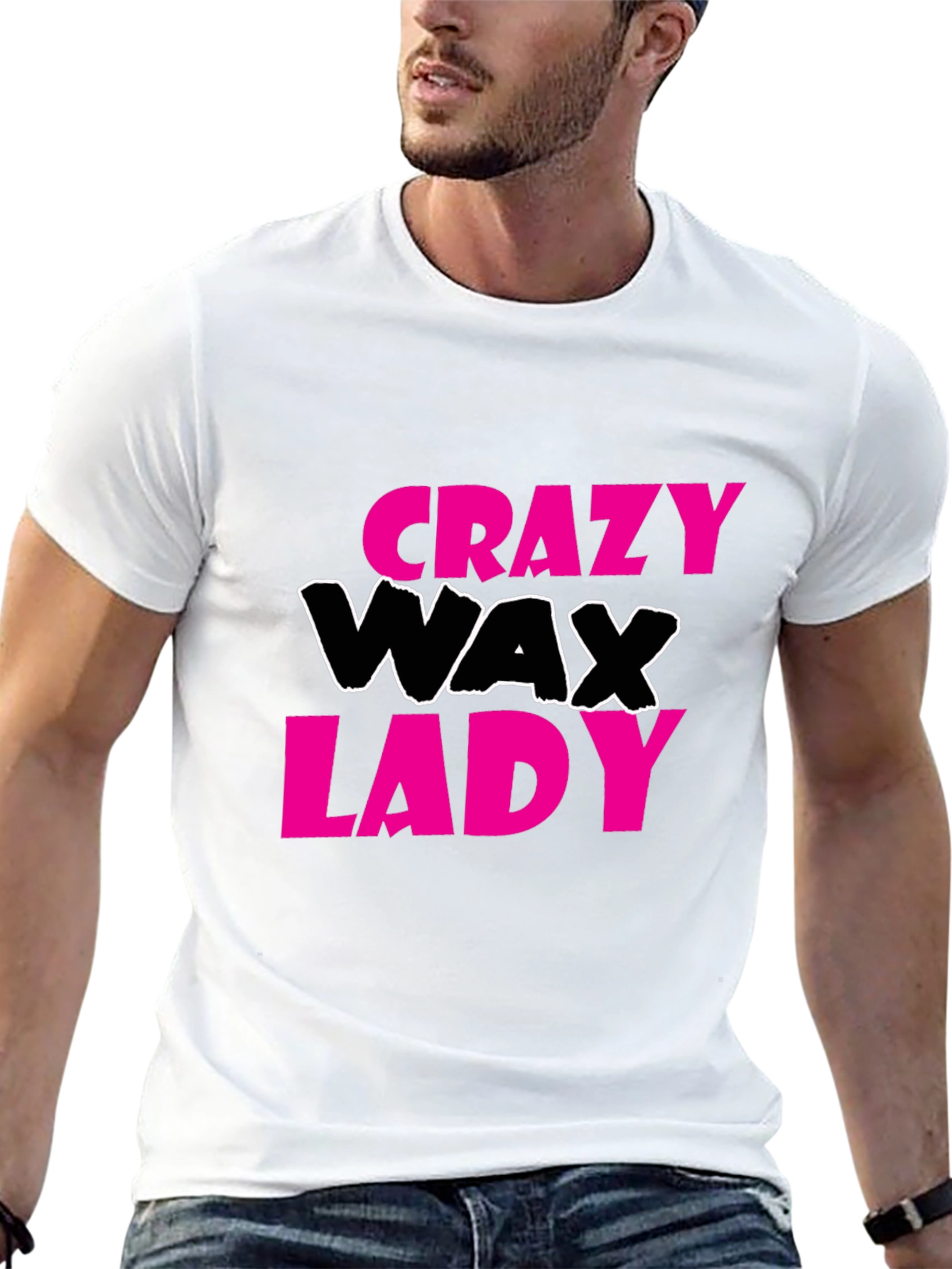 Crazy Wax Lady Graphic Tee - Black T-Shirt