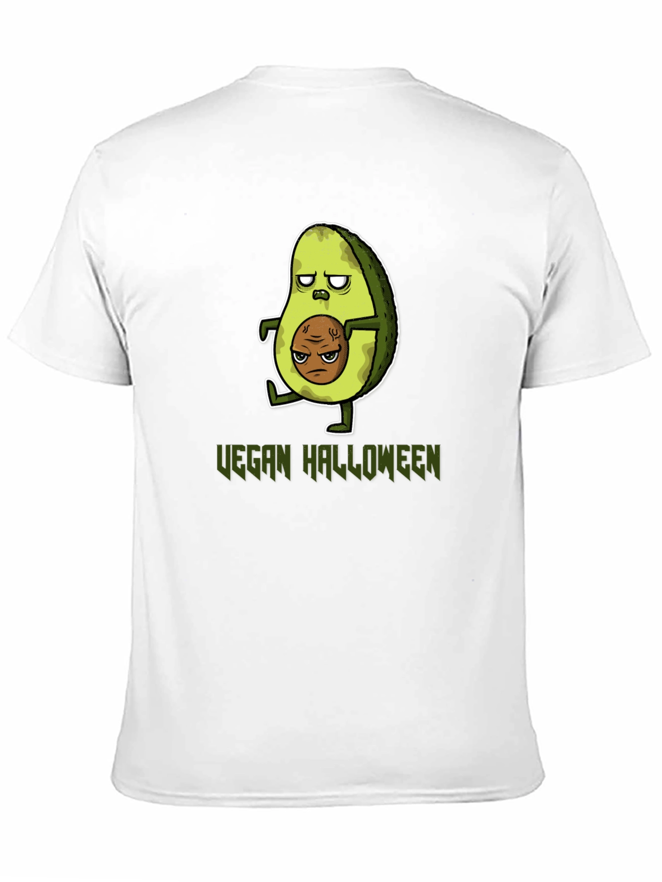 Vegan Halloween T-Shirt - Avocado Zombie
