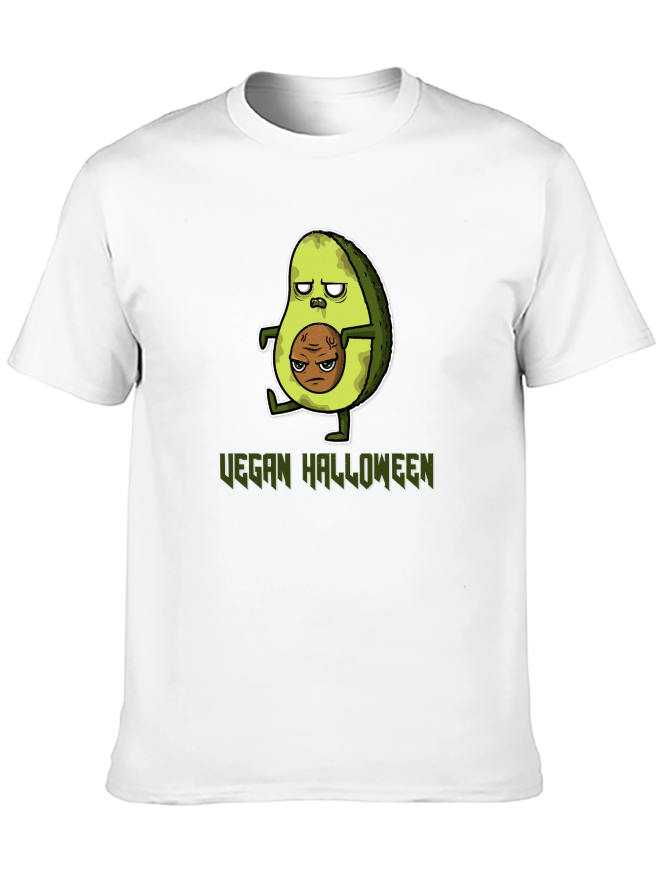Vegan Halloween T-Shirt - Avocado Zombie