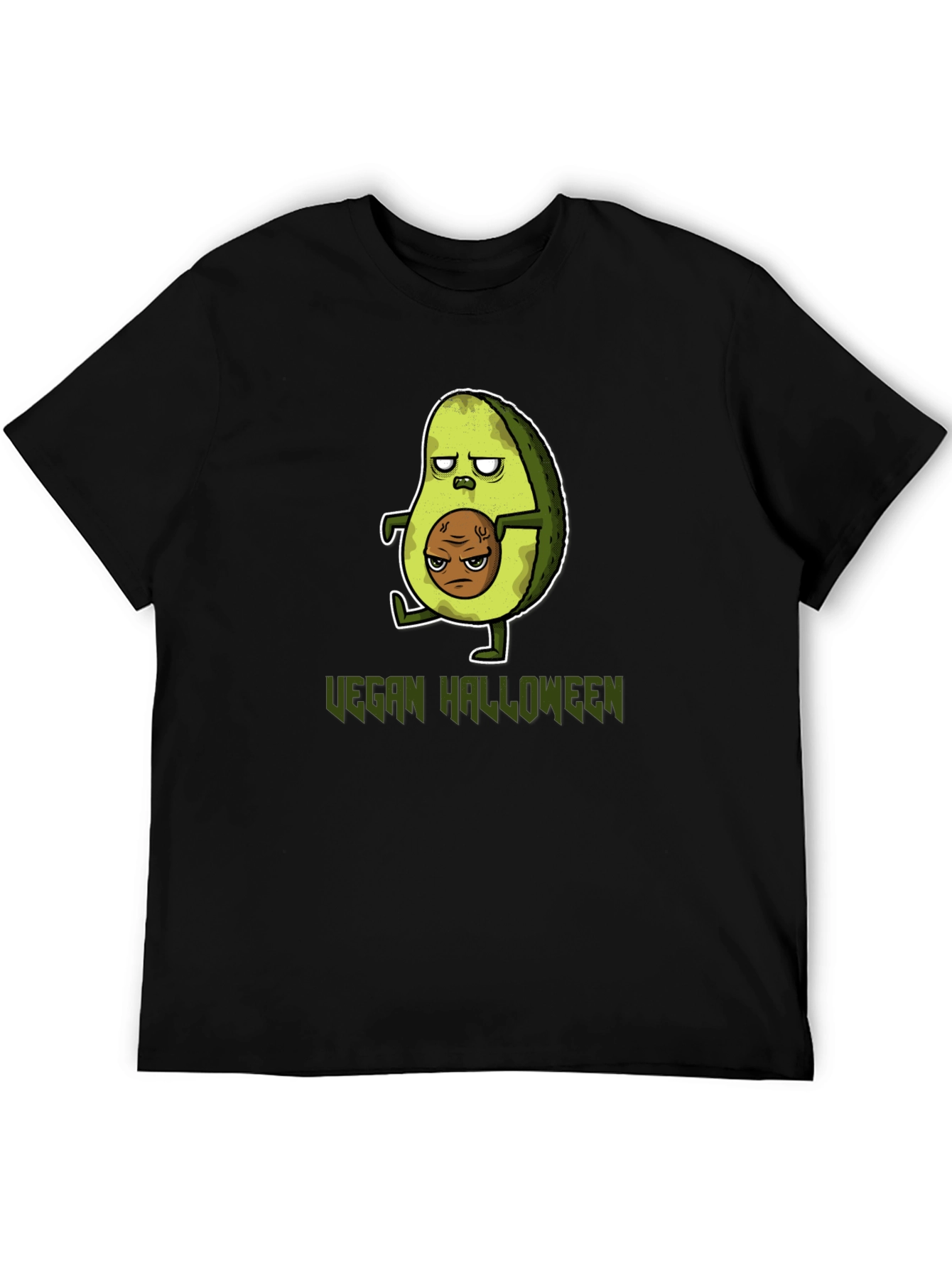 Vegan Halloween T-Shirt - Avocado Zombie