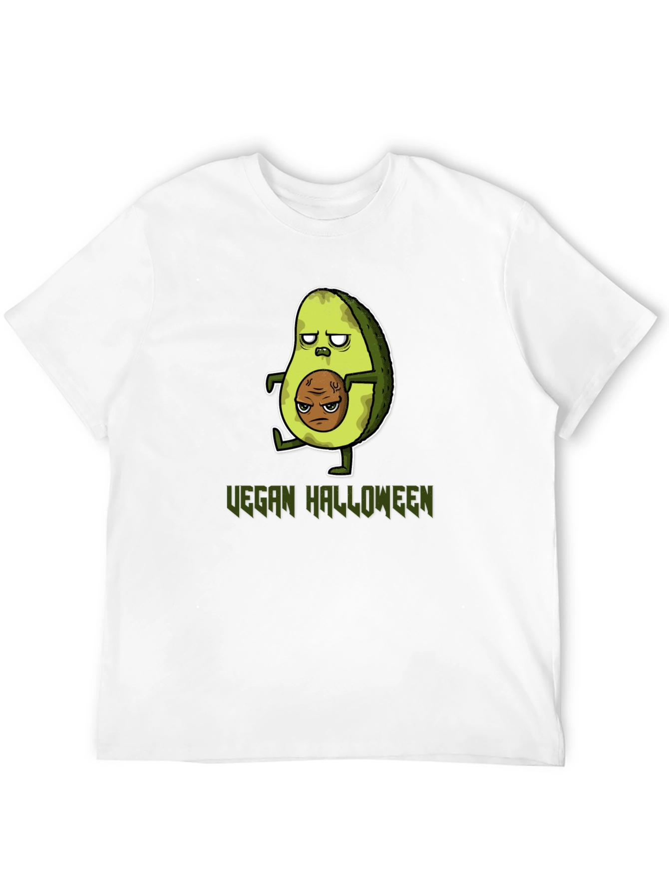 Vegan Halloween T-Shirt - Avocado Zombie