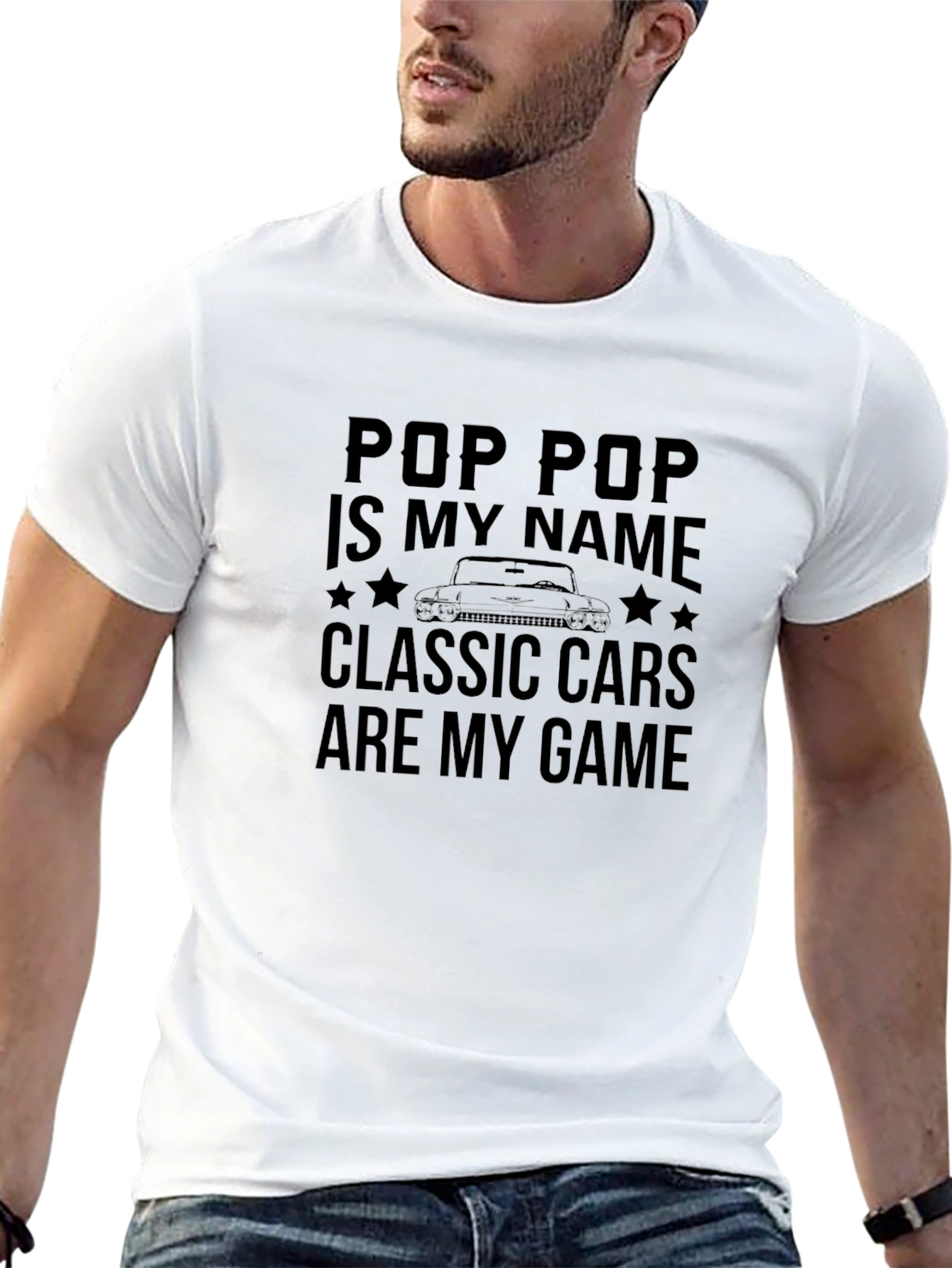 Pop Pop Classic Cars T-Shirt
