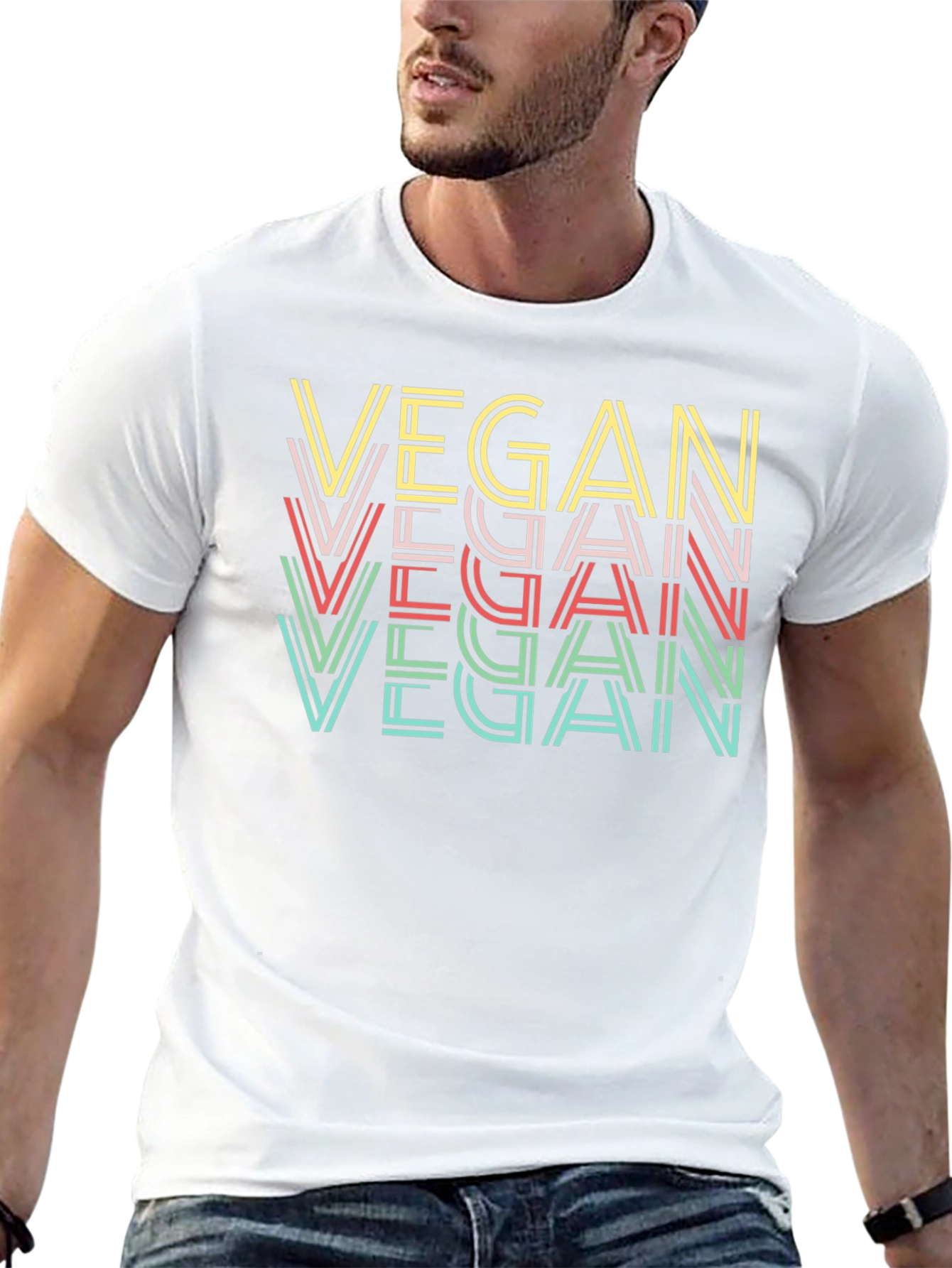 Vegan Retro Graphic T-Shirt