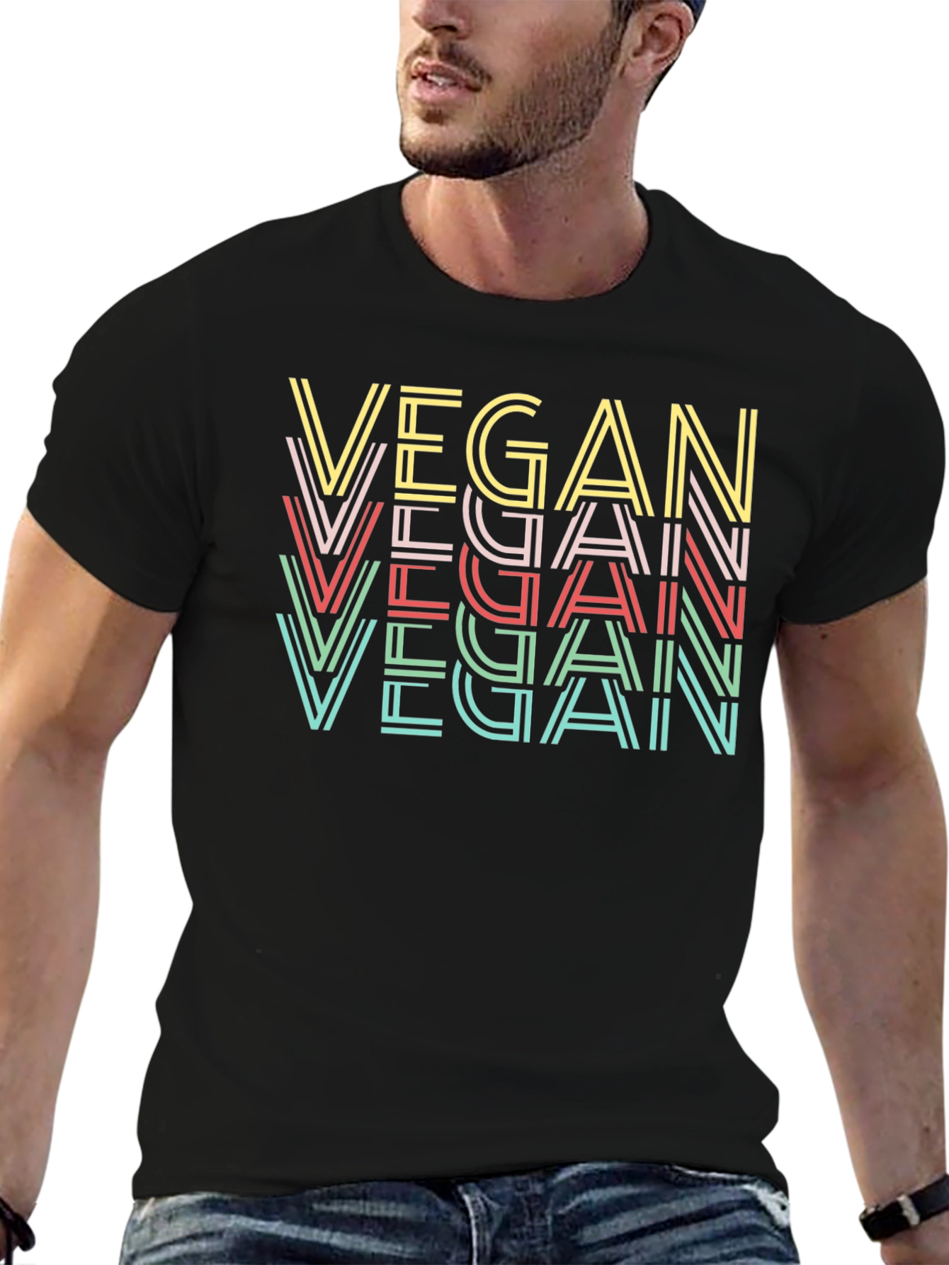 Vegan Retro Graphic T-Shirt