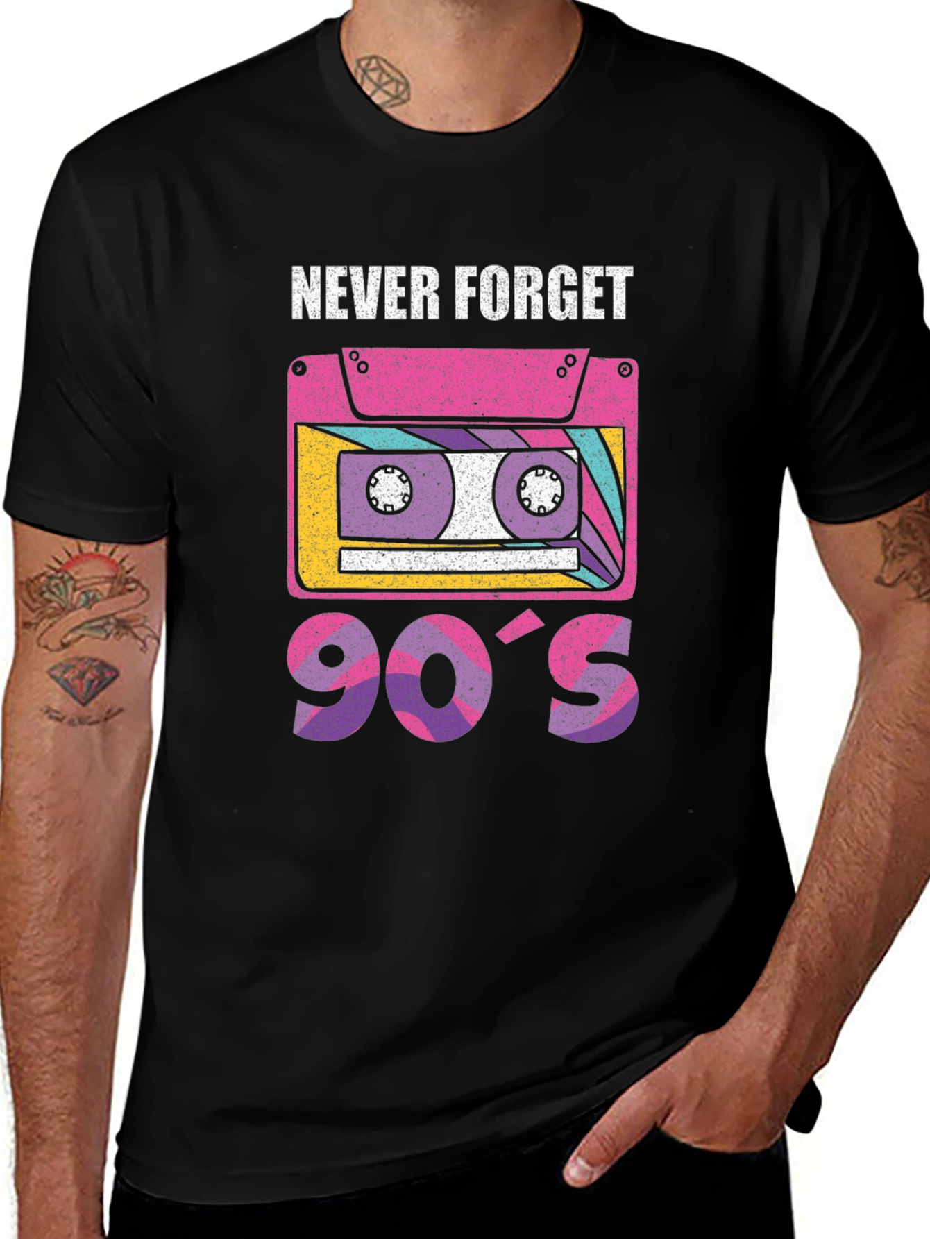 Never Forget 90s Retro Cassette T-Shirt