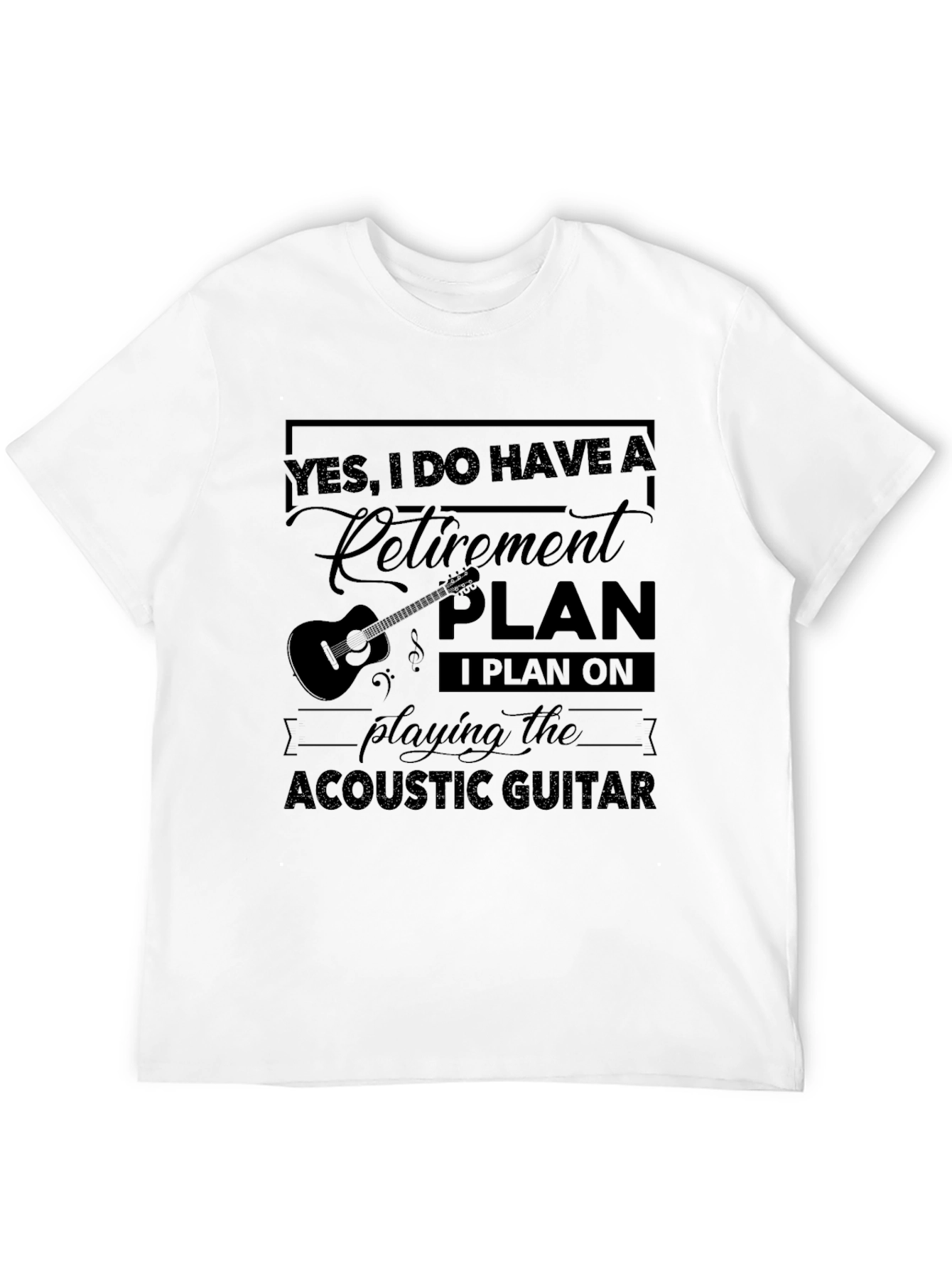 Guitar Retirement Plan T-Shirt Musician Gift