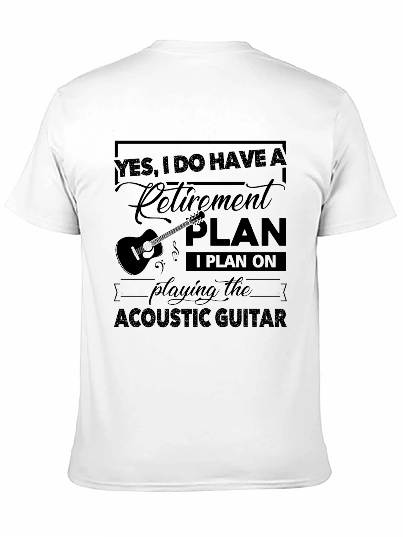 Guitar Retirement Plan T-Shirt Musician Gift