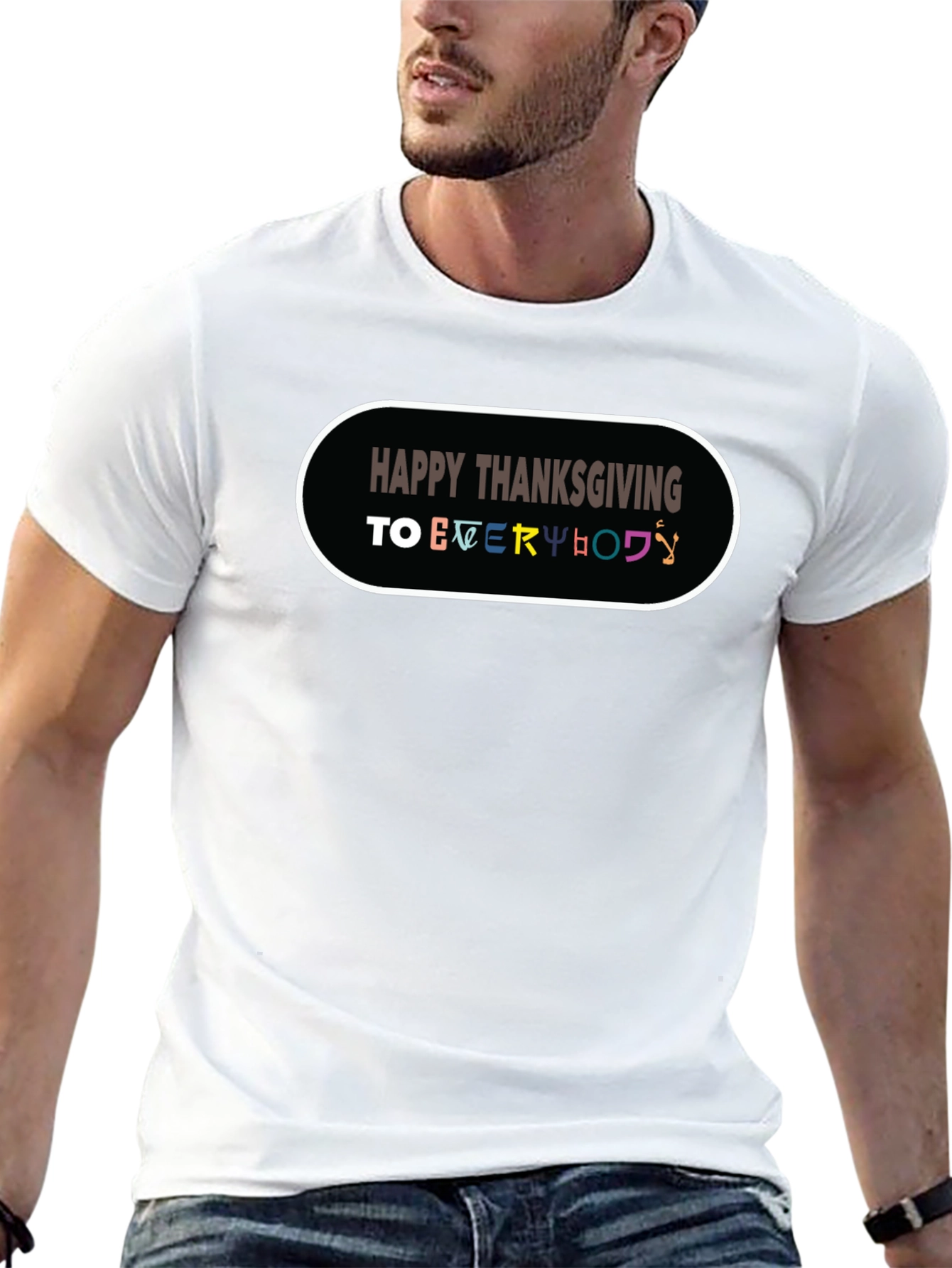 Happy Thanksgiving Everyone Black T-Shirt